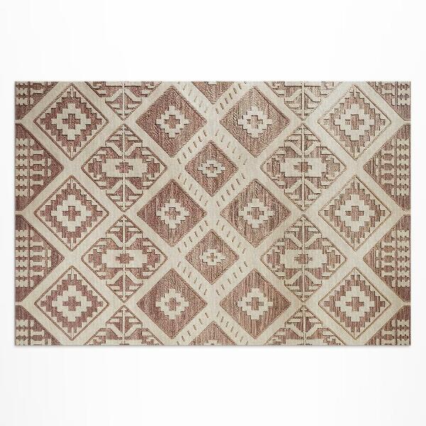 Tapis vinyle d’extérieur Compositions géométriques de style aztèque
