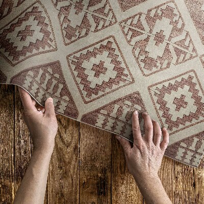 Tapis vinyle d’extérieur Compositions géométriques de style aztèque