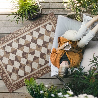 Tapis vinyle d’extérieur Des designs élégants à l'ancienne
