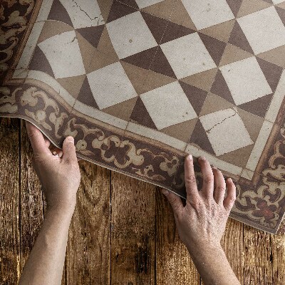 Tapis vinyle d’extérieur Des designs élégants à l'ancienne