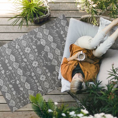 Tapis vinyle d’extérieur Scènes de jardin aux motifs floraux