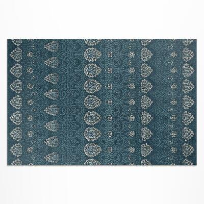 Tapis vinyle d’extérieur L'esthétique aztèque dans des motifs rétro