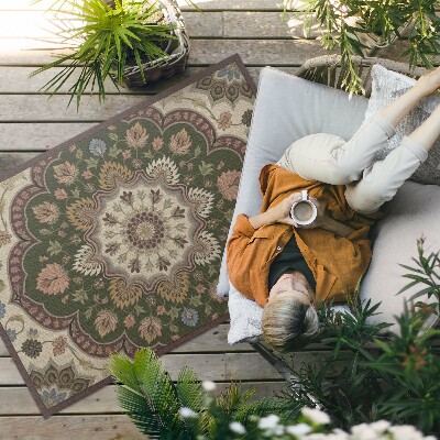 Tapis vinyle d’extérieur Fleurs Art Nouveau