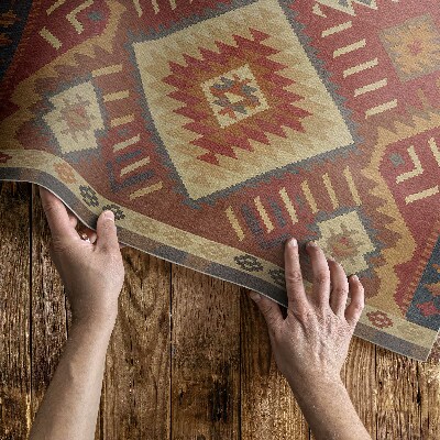 Tapis vinyle d’extérieur Harmonie des figures géométriques aztèques