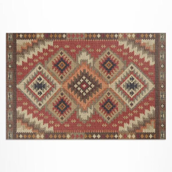 Tapis vinyle d’extérieur La précision géométrique de l'art aztèque