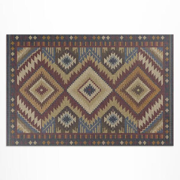 Tapis vinyle d’extérieur Motifs aztèques anciens pleins de symétrie