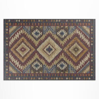 Tapis vinyle d’extérieur Motifs aztèques anciens pleins de symétrie