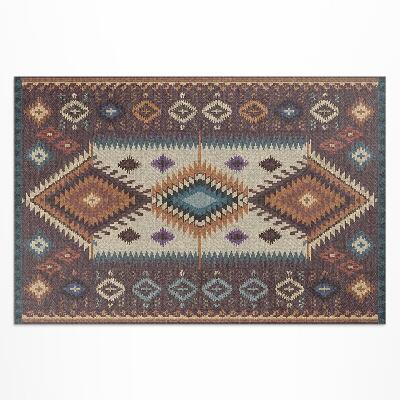 Tapis vinyle d’extérieur Dispositions symétriques de style aztèque