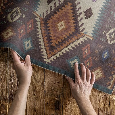 Tapis vinyle d’extérieur Dispositions symétriques de style aztèque