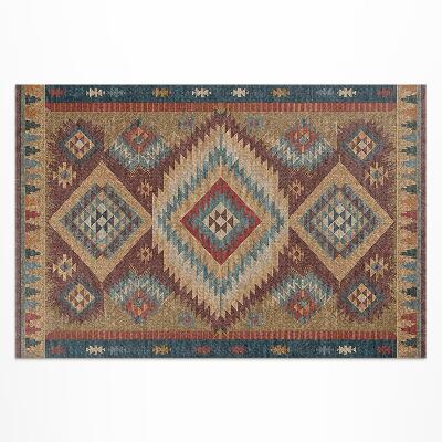 Tapis vinyle d’extérieur symétrie aztèque