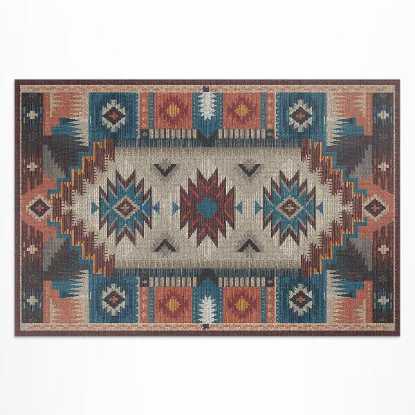 Tapis vinyle d’extérieur Compositions symétriques dans l'esprit aztèque