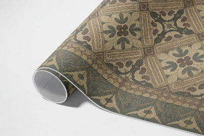 Tapis vinyle d’extérieur Motifs vintage symétriques