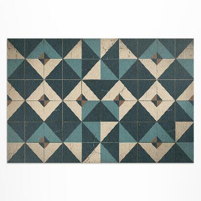 Tapis vinyle d’extérieur Carreaux Art déco aux formes géométriques