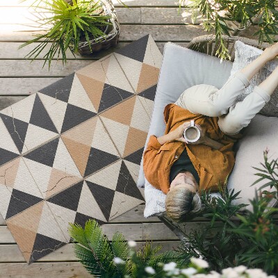 Tapis vinyle d’extérieur Imitation de tuiles anciennes