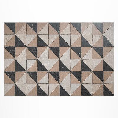 Tapis vinyle d’extérieur Mosaïque traditionnelle d'un ancien immeuble