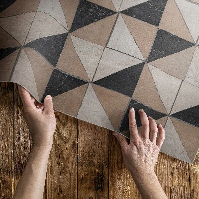 Tapis vinyle d’extérieur Mosaïque traditionnelle d'un ancien immeuble