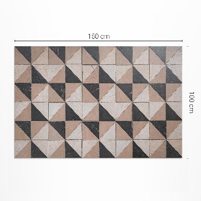 Tapis vinyle d’extérieur Mosaïque traditionnelle d'un ancien immeuble