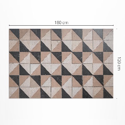 Tapis vinyle d’extérieur Mosaïque traditionnelle d'un ancien immeuble