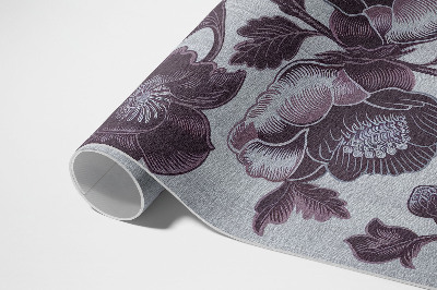 Tapis vinyle d’extérieur Fleurs vintage subtiles