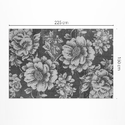 Tapis vinyle d’extérieur Des accents floraux subtils