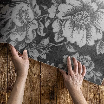 Tapis vinyle d’extérieur Des accents floraux subtils