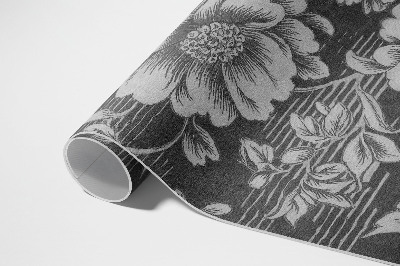 Tapis vinyle d’extérieur Des accents floraux subtils