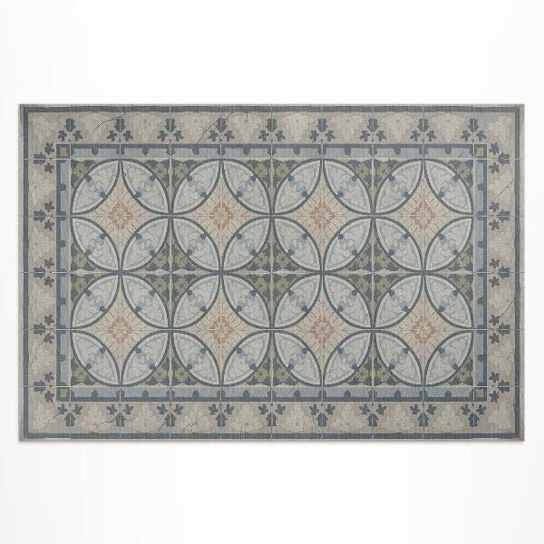 Tapis vinyle d’extérieur Mosaïque de carreaux de céramique vintage