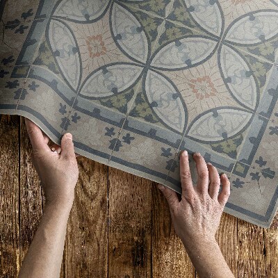 Tapis vinyle d’extérieur Mosaïque de carreaux de céramique vintage