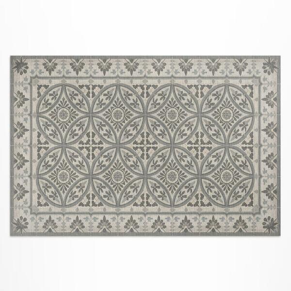 Tapis vinyle d’extérieur Une composition de carreaux élégants