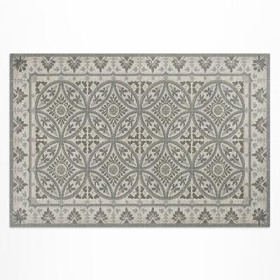 Tapis vinyle d’extérieur Une composition de carreaux élégants