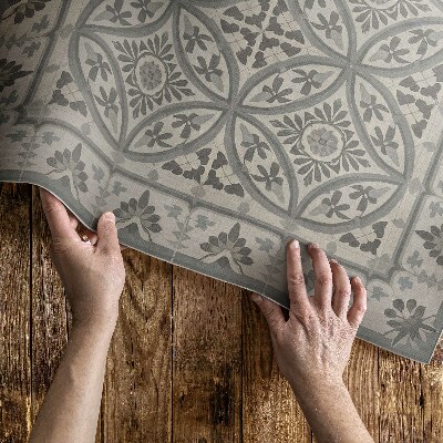 Tapis vinyle d’extérieur Une composition de carreaux élégants