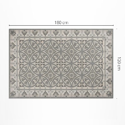 Tapis vinyle d’extérieur Une composition de carreaux élégants