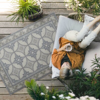 Tapis vinyle d’extérieur Une délicate composition de motifs