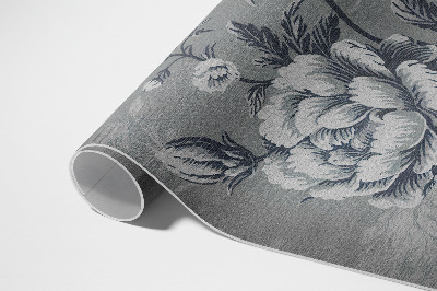 Tapis vinyle d’extérieur Des tons terreux avec un motif botanique