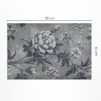 Tapis vinyle d’extérieur Des tons terreux avec un motif botanique