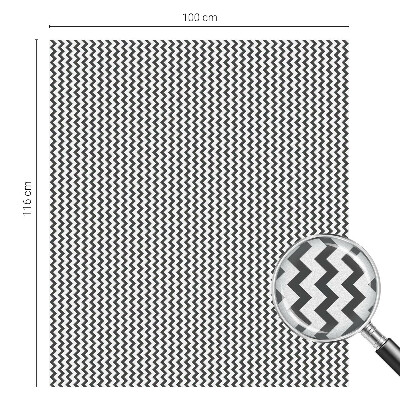 Film occultant fenêtre effet vitrail Motif en zigzag