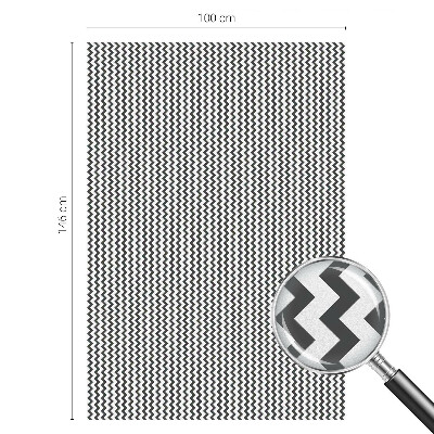 Film occultant fenêtre effet vitrail Motif en zigzag