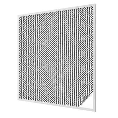 Film occultant fenêtre effet vitrail Motif en zigzag