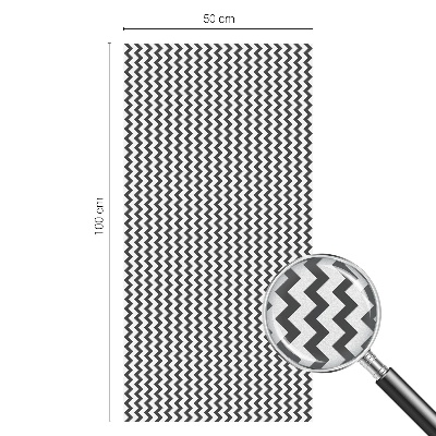 Film occultant fenêtre effet vitrail Motif en zigzag