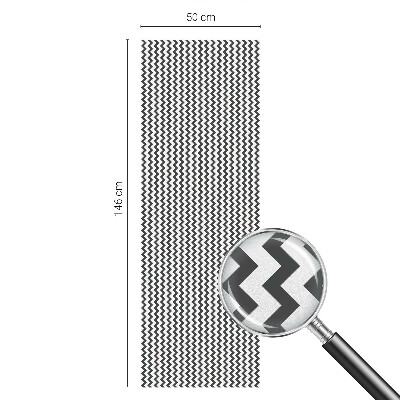 Film occultant fenêtre effet vitrail Motif en zigzag