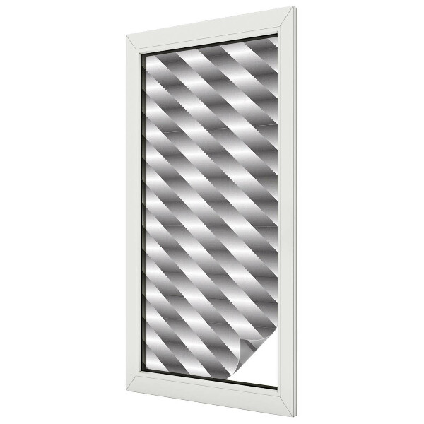 Vitrail autocollant pour fenêtre rayures géométriques