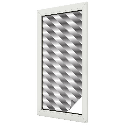 Vitrail autocollant pour fenêtre rayures géométriques