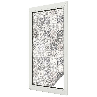 Film fenêtre décoratif occultant vitrail Motifs carrelés