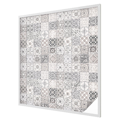 Film fenêtre décoratif occultant vitrail Motifs carrelés