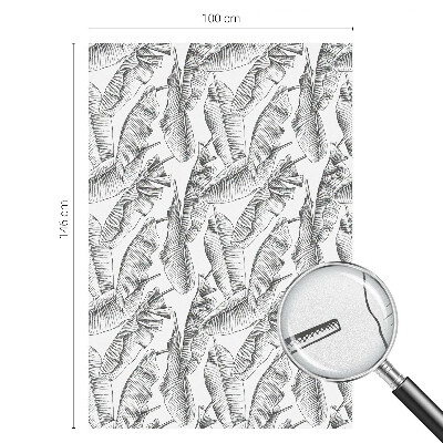 Autocollant pour vitrage feuilles tropicales