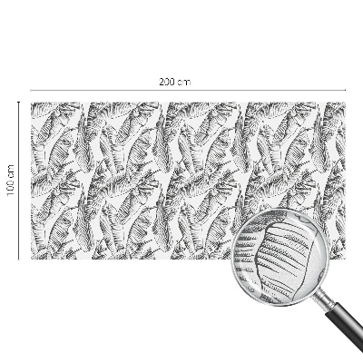 Autocollant pour vitrage feuilles tropicales