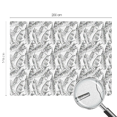 Autocollant pour vitrage feuilles tropicales