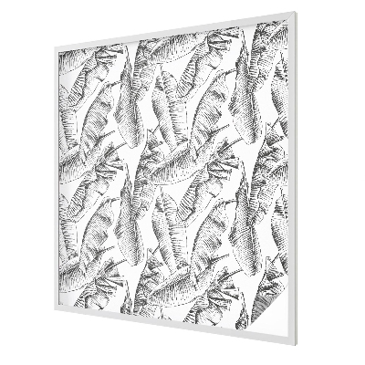 Autocollant pour vitrage feuilles tropicales