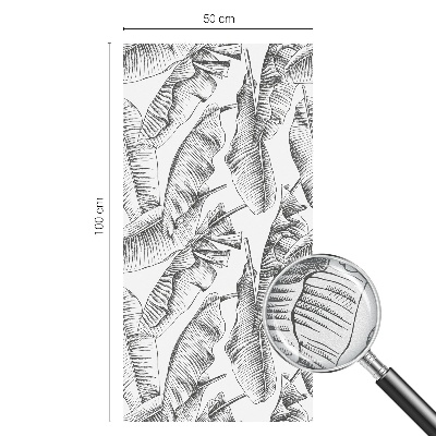 Autocollant pour vitrage feuilles tropicales