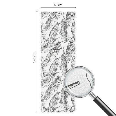 Autocollant pour vitrage feuilles tropicales